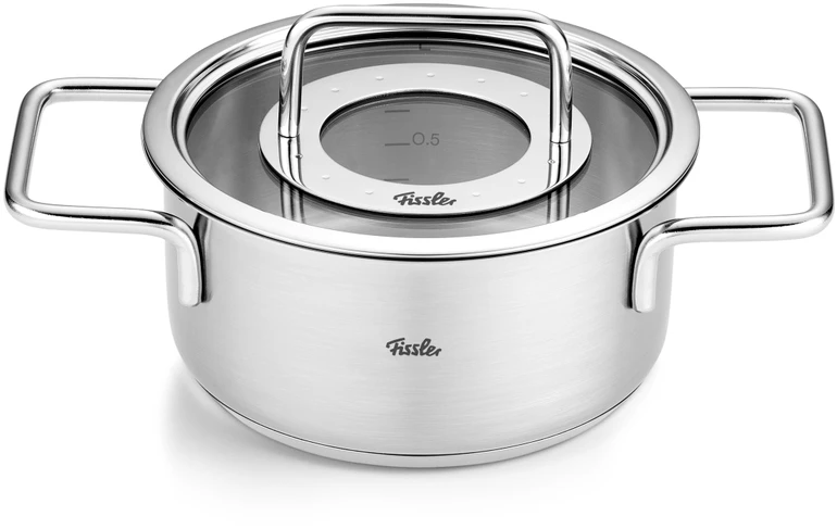 Nerūdijančio plieno puodas su dangčiu FISSLER Pure Collection 20 cm K2