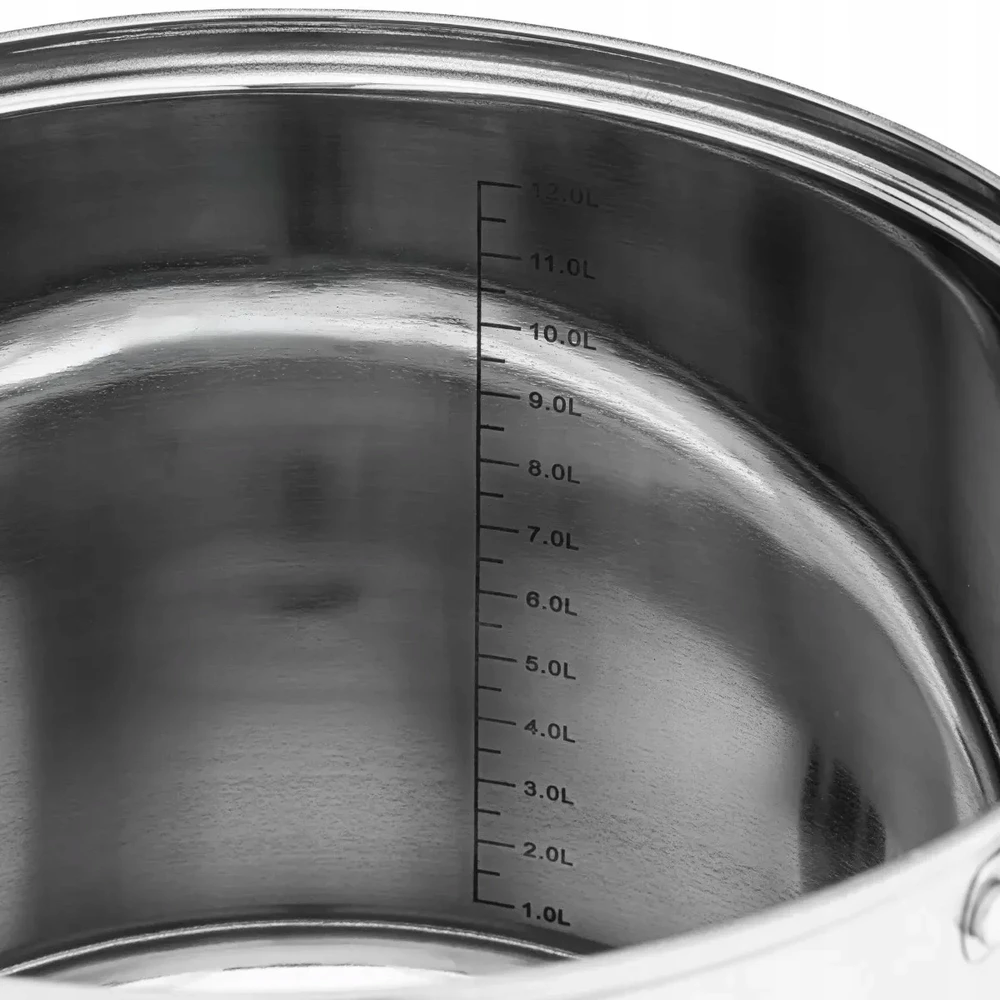 Nerūdijančio plieno puodas. su dangteliu Aukštas 12,5 l 28 cm FABIO Altom Design
