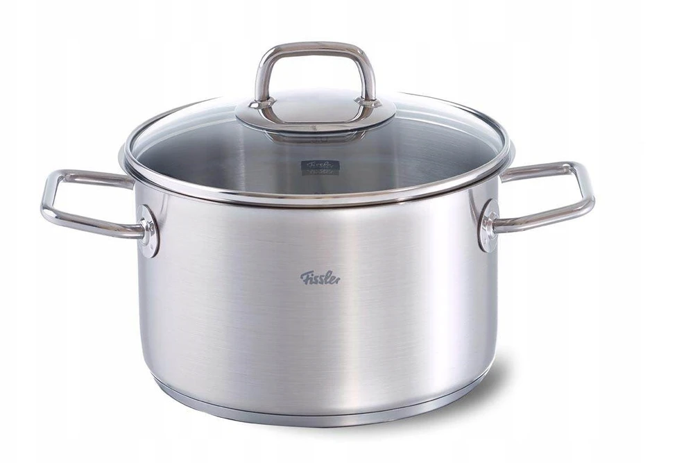 Nerūdijančio plieno puodas su stikliniu dangteliu FISSLER Viseo 3,6 l K2