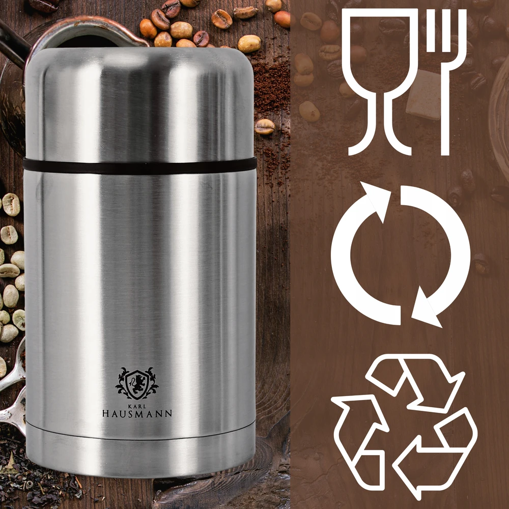NERŪDIJANČIO PLIENO VAKARIENIS THERMOS 0,75 TERMINIS KONTEERIS MAISTUI 24H