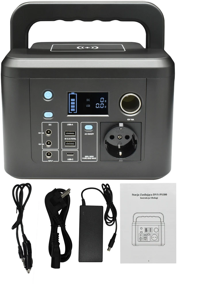 Nešiojama elektrinė 300W 230V LiFePO4 Powerbank DVS-PS300 224Wh DVS