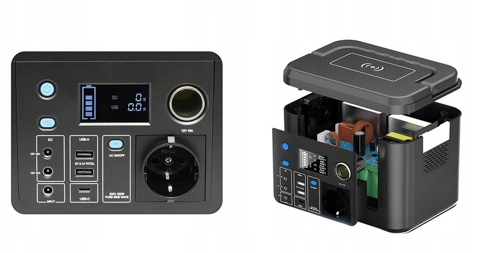 Nešiojama elektrinė 300W 230V LiFePO4 Powerbank DVS-PS300 224Wh DVS