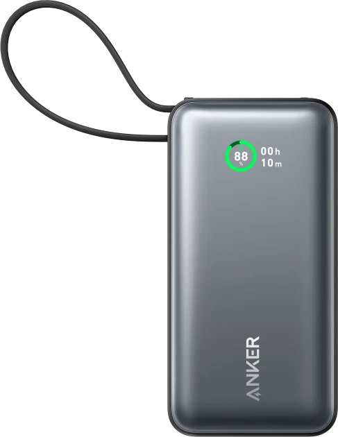 Anker 545 Nano Power Bank | A1259G11 | 10000 mAh | Juodas