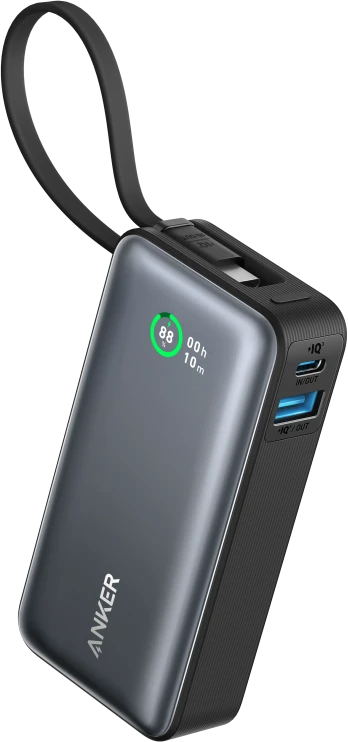 Anker 545 Nano Power Bank | A1259G11 | 10000 mAh | Juodas