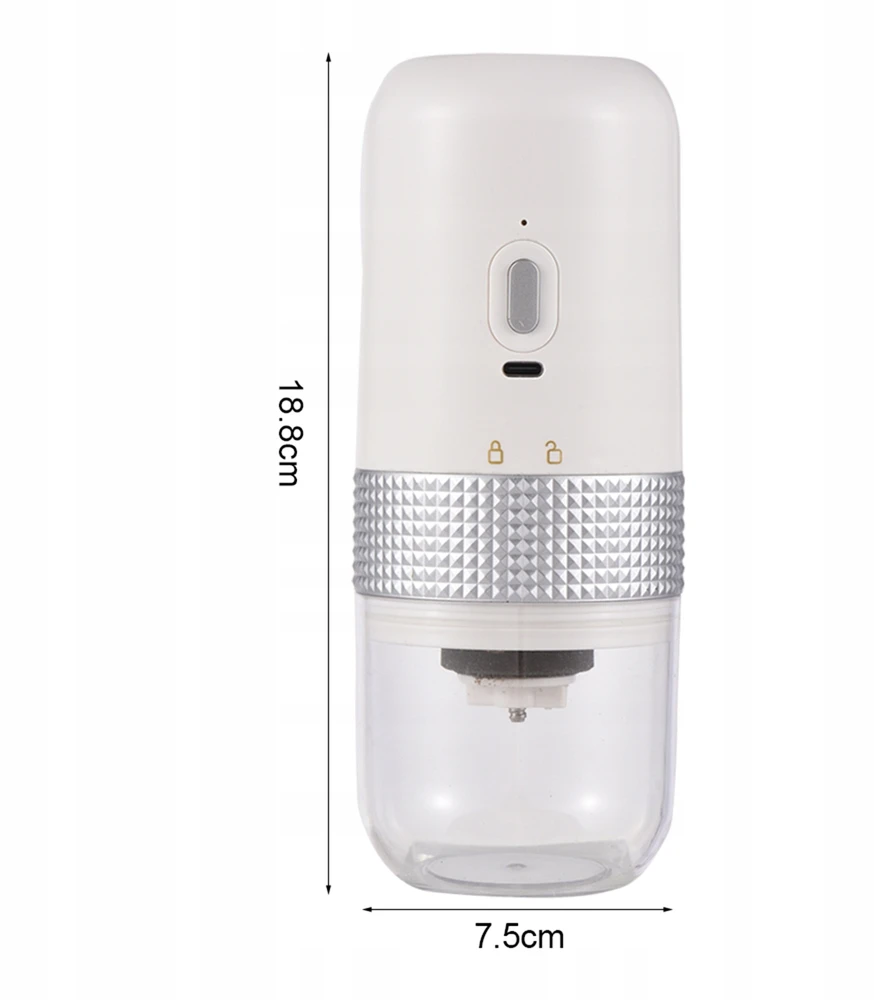 Nešiojamas elektrinis kavos malūnėlis 13W 200ml USB Reguliuojamas 5V