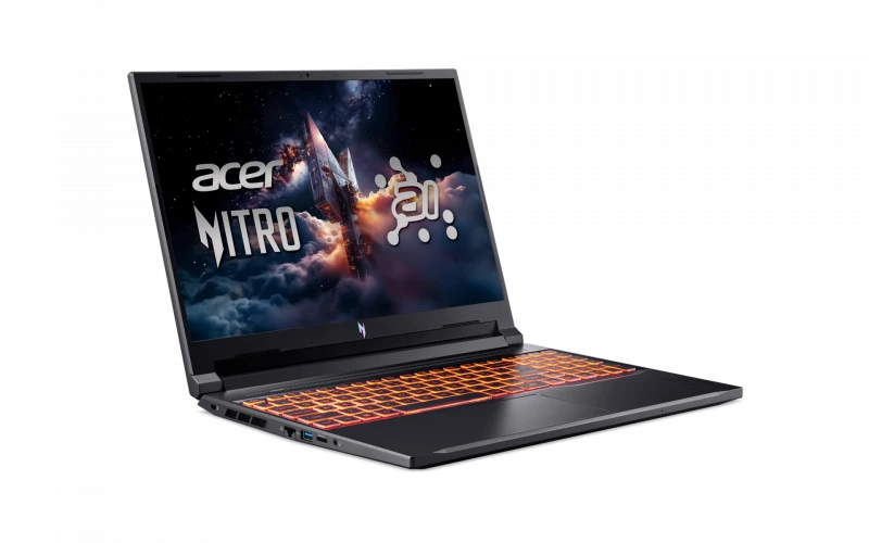 Nešiojamas kompiuteris Acer | Nitro V 16 AI ANV16-42-R1PE | Shale Juodas | 16 " | IPS | WUXGA | 1920 x 1200 pikselių | AMD Ryzen 5 | 240 | 16 GB | DDR5 | Solid-state drive capacity 512 GB | NVIDIA GeForce RTX 5050 | GDDR7 | 8 GB | Windows 11 Home | 802.11ax | Bluetooth versija 5.3 | Klaviatūros kalba: US international | Klaviatūros apšvietimas | Garantija 24 mėn.