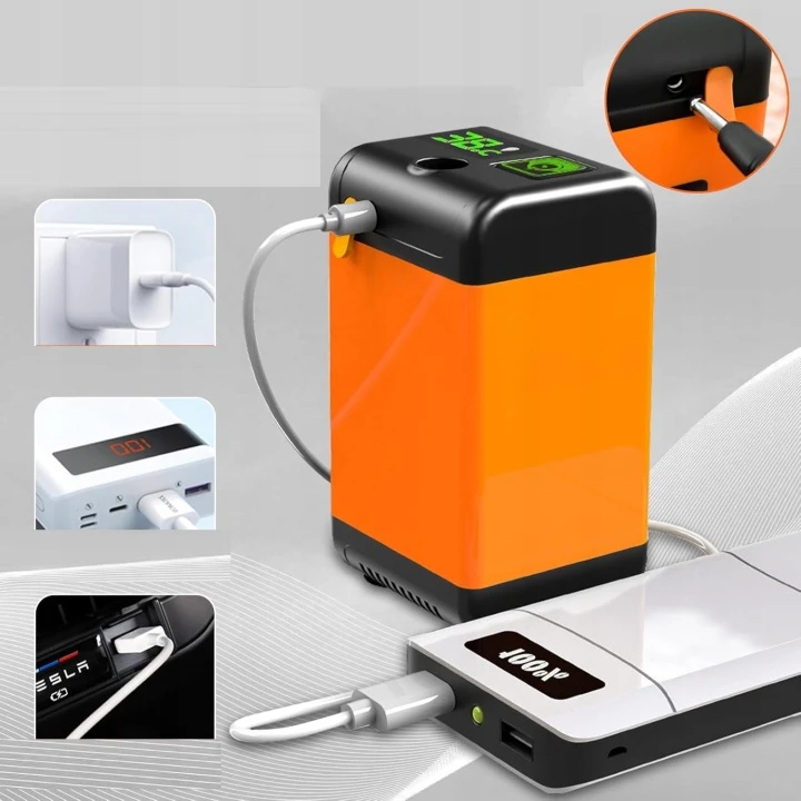Nešiojamas TOURIST CAMPING AUTOMOBILIŲ DUŠAS su 9600mAh AKUMULIATA