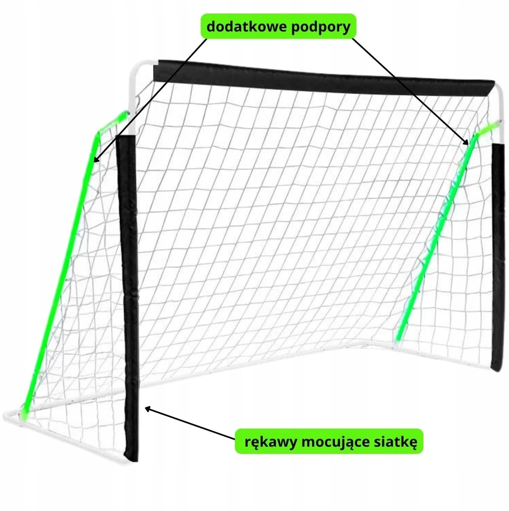 Nešiojami futbolo vartai Be4Sport, 245x155x80 cm