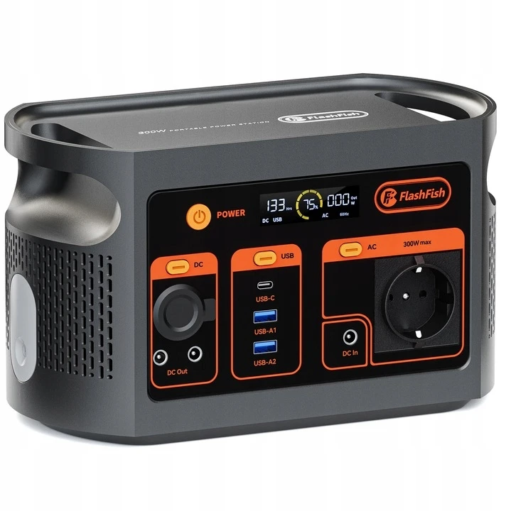 Nešiojamoji elektrinė FlashFish E103 300W 179Wh 56000mAh Powerbank