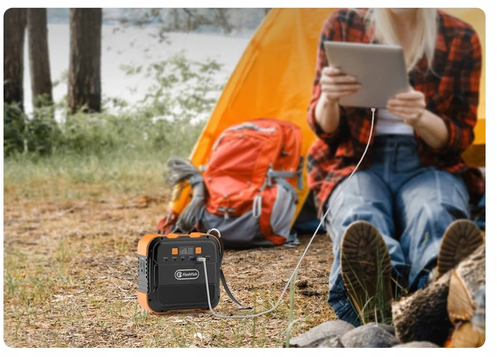 Nešiojamoji maitinimo stotis FlashFish A101 120W 26400mAh Powerbank su LED