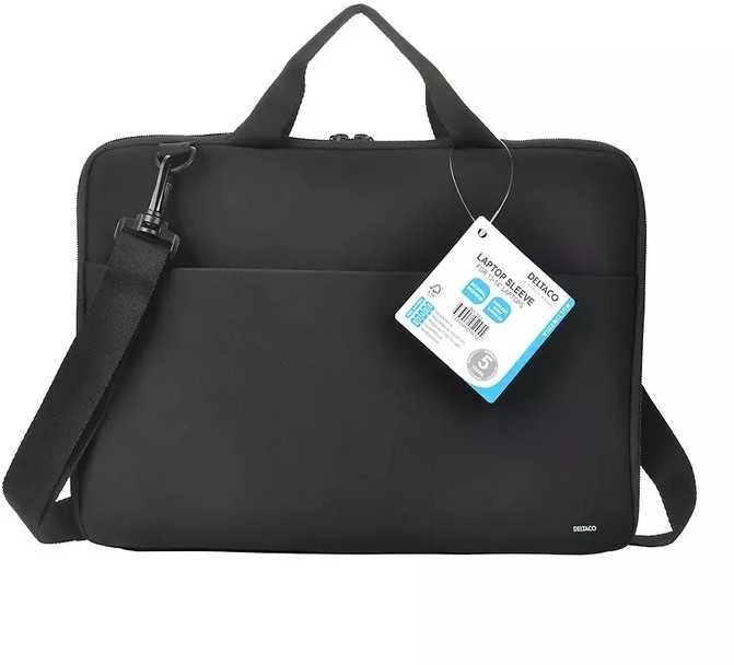 Nešiojamojo kompiuterio dėklas DELTACO 13-14", pečių dirželis, rankenos, juodas / NV-511