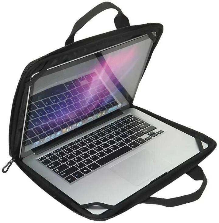 Nešiojamojo kompiuterio dėklas DELTACO 13-14", pečių dirželis, rankenos, juodas / NV-511