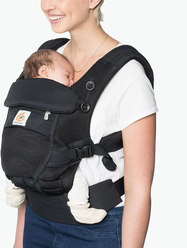 ERGOBABY nešioklė ADAPT SOFTTOUCH, Cotton, Onikso juodos spalvos, BCASTCONYX