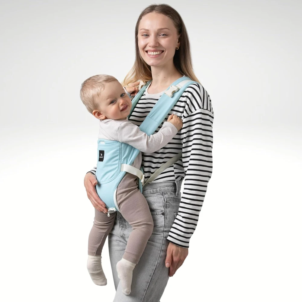 Nešioklė kūdikiui 9in1 Ergonomiška klubų nešynė 100 % medvilnė