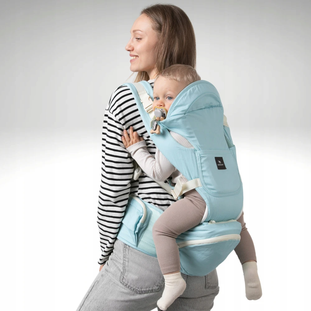 Nešioklė kūdikiui 9in1 Ergonomiška klubų nešynė 100 % medvilnė