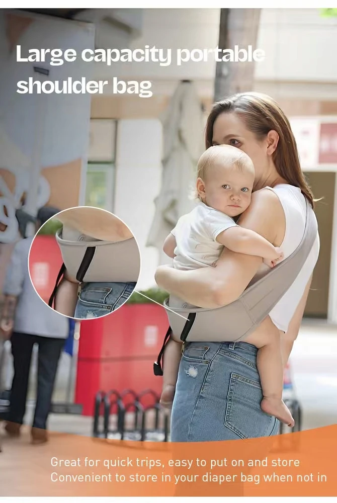 Nešioklė kūdikiui su reguliuojamu dirželiu ir neslystančia sėdyne