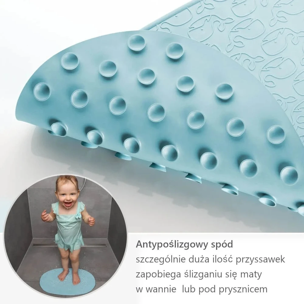 Reer - MyHappyBath kūdikio vonios kilimėlis - mėlynas - 42 x 25 cm