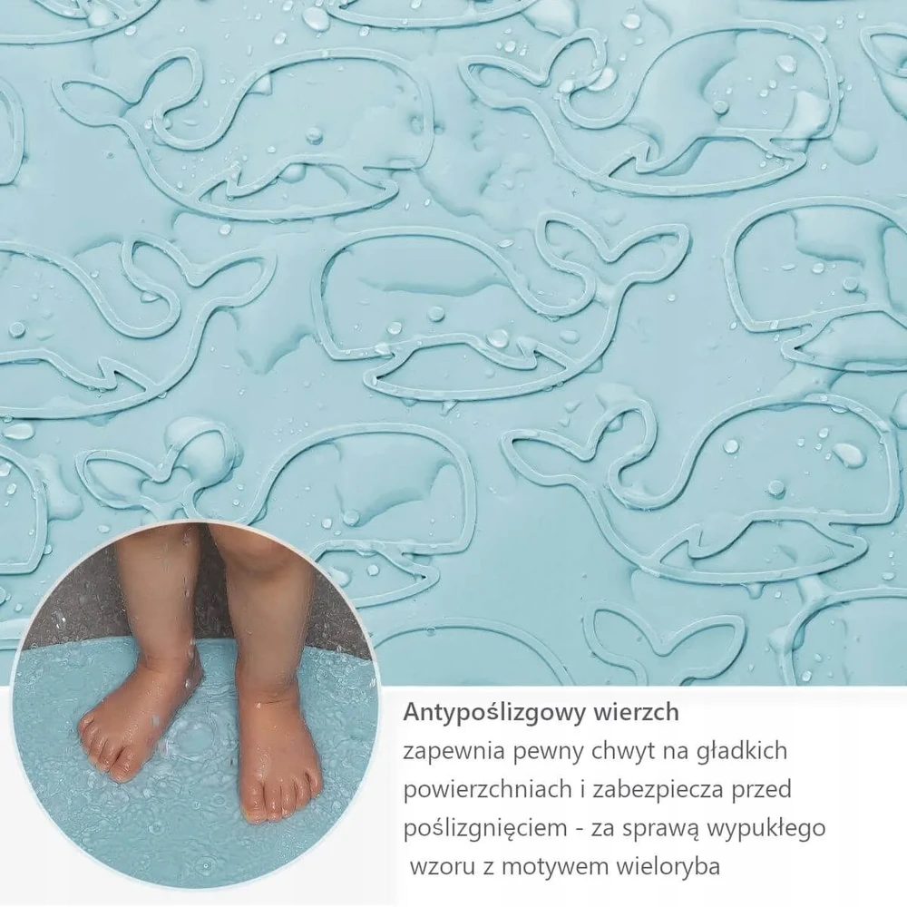 Reer - MyHappyBath kūdikio vonios kilimėlis - mėlynas - 42 x 25 cm