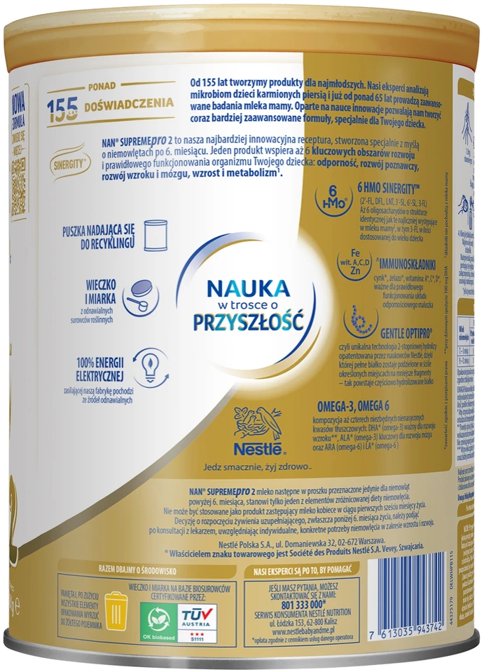 Nestle Continuation Milk 2 Premium Of 800g Pieno mišinys