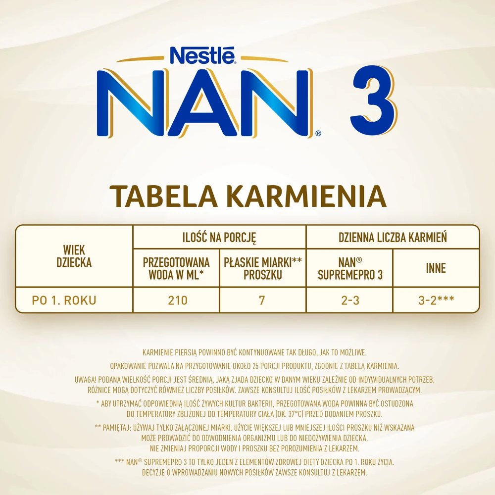 Nestle Nan Supreme 3 pieno mišinys 800g