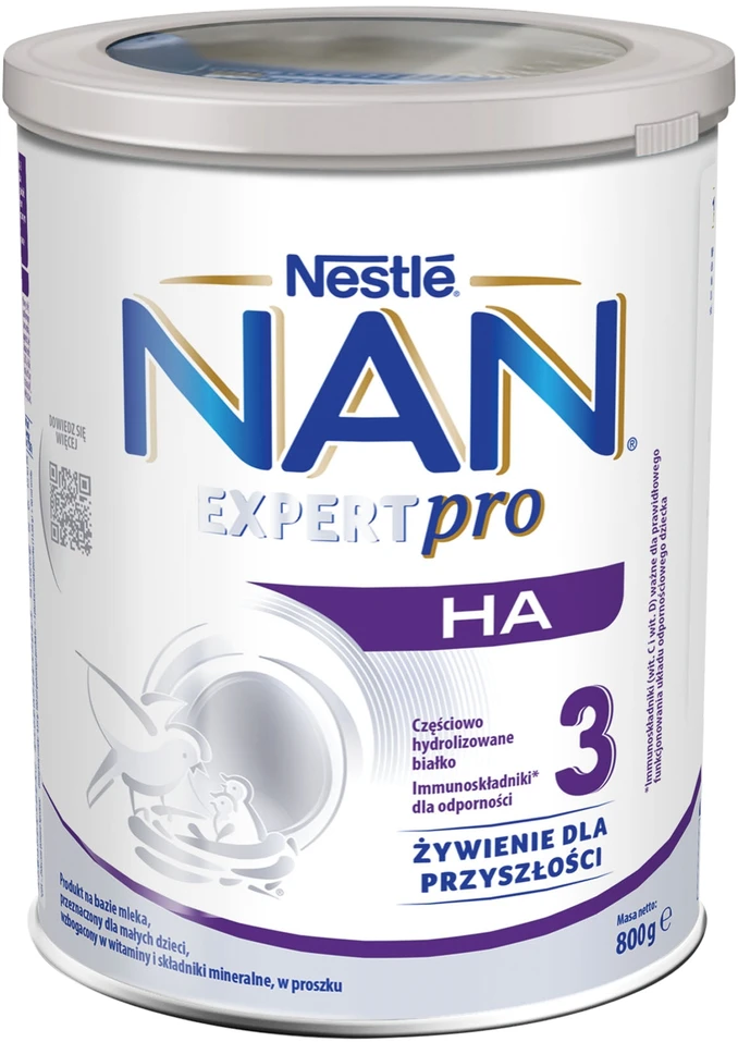 Nestle NAN EXPERTPRO HA 3 pienas – 800g vaikams nuo 1 metų
