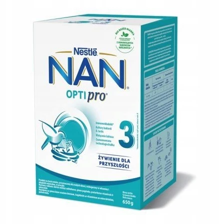 Nestle NAN Optipro 3 pienas po 1 metų 650g