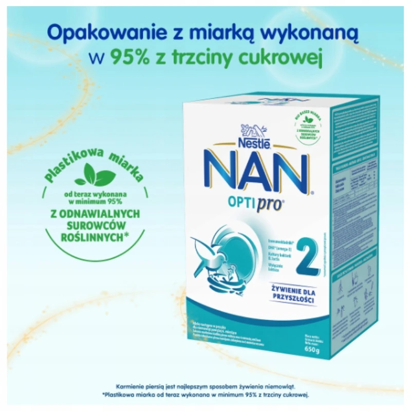 Nestle Pradinio maitinimo pieno mišinys NAN OPTIPRO 2, vaikams nuo 6 mėnesių amžiaus, 650 g