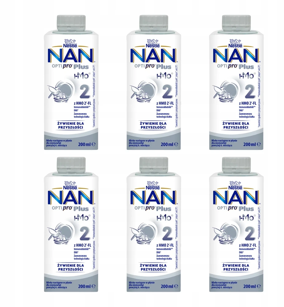 Nestlé NAN OPTIPRO Plus 2 Milk Next 200ml nuo 6m+ Paruoštas gerti