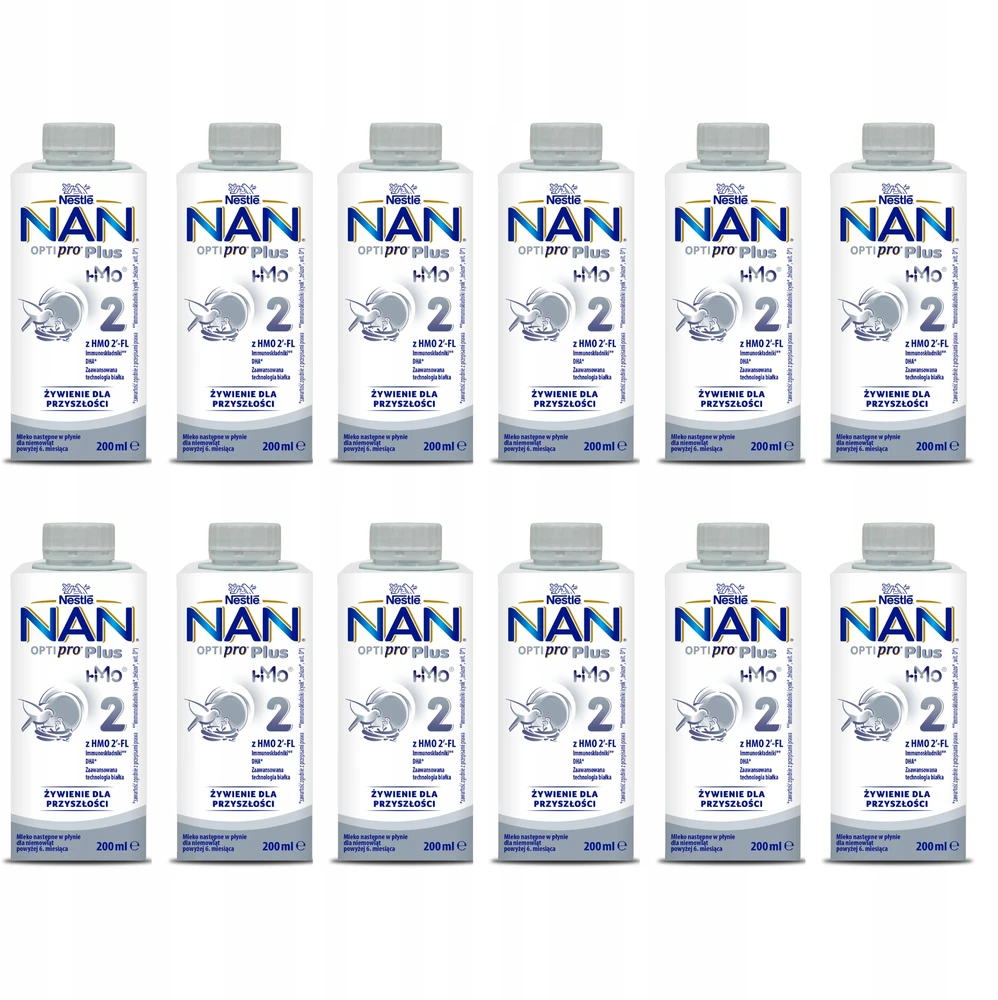 Nestlé NAN OPTIPRO Plus 2 Milk Next 200ml nuo 6m+ Paruoštas gerti