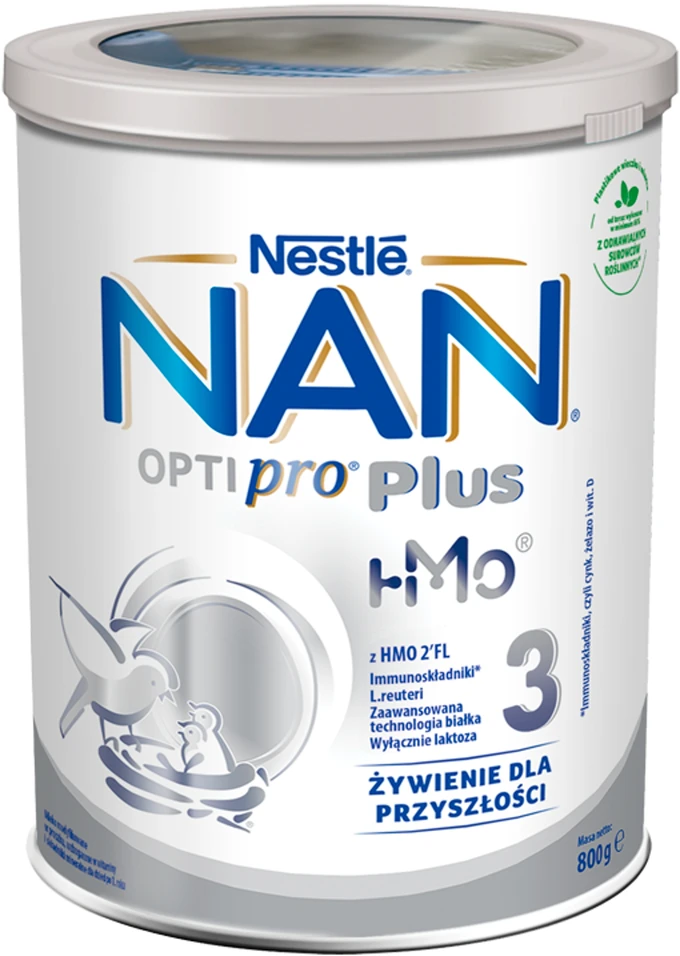 Nestle Pieno miinys vaikams NAN OPTIPRO® Plus HM-0® 3. Nuo 1 metu, 800g