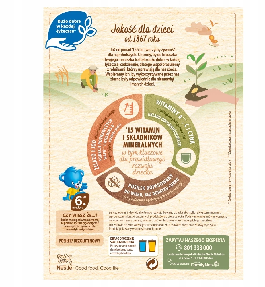 Nestle Pieno ir ryžių košės bananas po 6 mėnesių 230 g