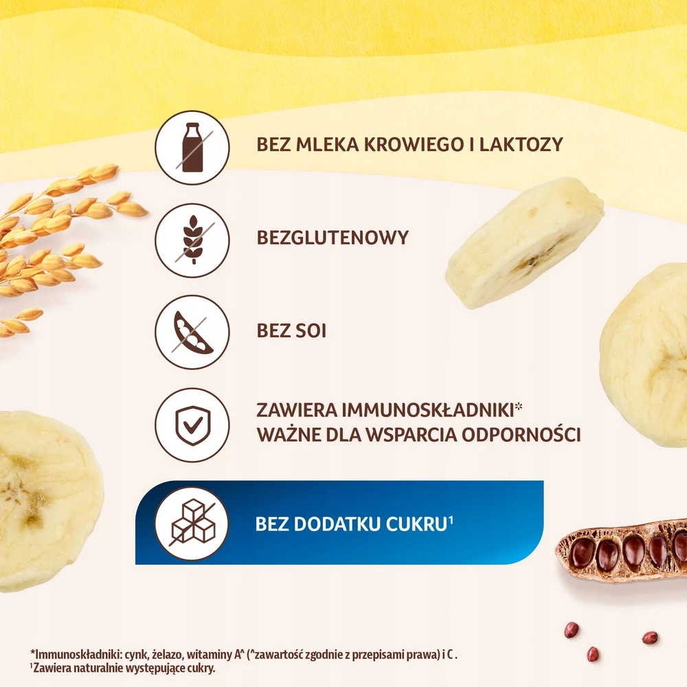 Nestlé Sinlac Bananų košė be glitimo be cukraus po 6 mėnesių 300g
