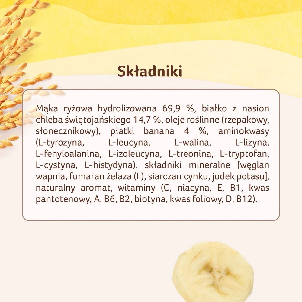 Nestlé Sinlac Bananų košė be glitimo be cukraus po 6 mėnesių 300g