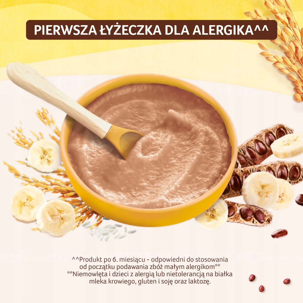 Nestlé Sinlac Bananų košė be glitimo be cukraus po 6 mėnesių 300g