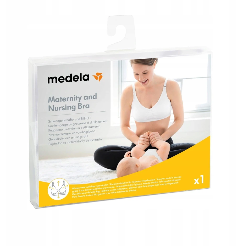 Nėštumo liemenėlė Medela, S, balta