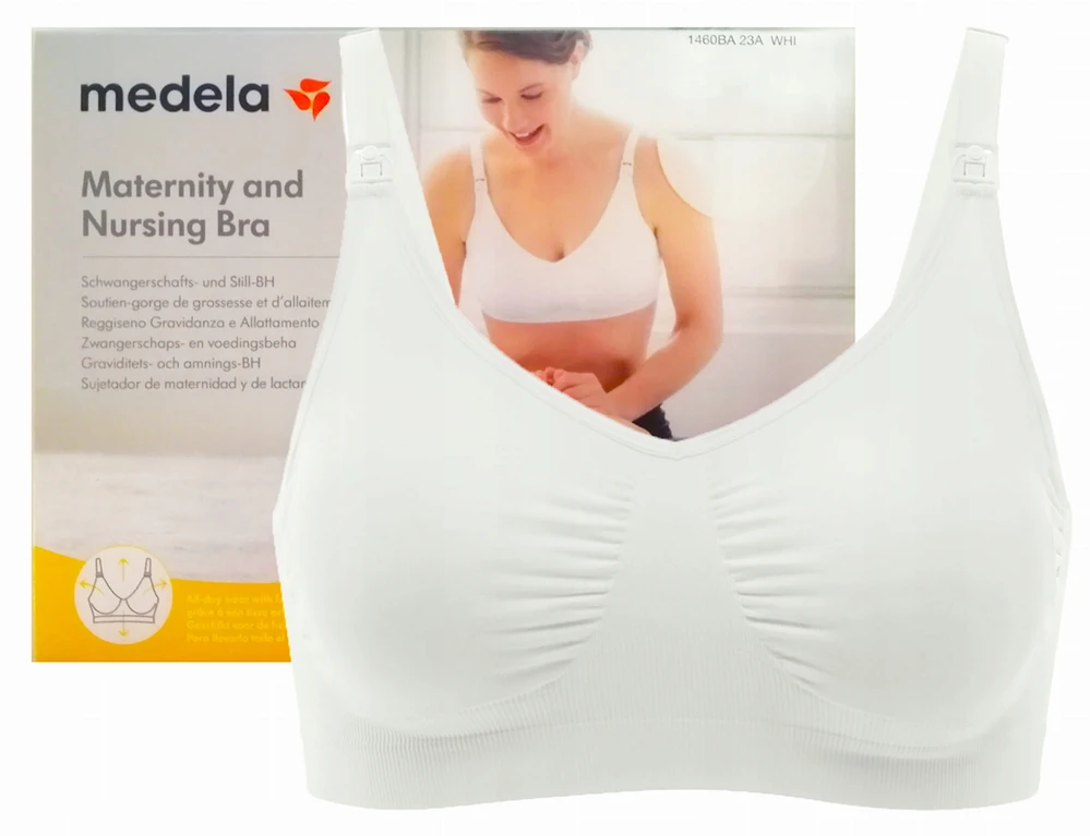 Nėštumo liemenėlė Medela, S, balta