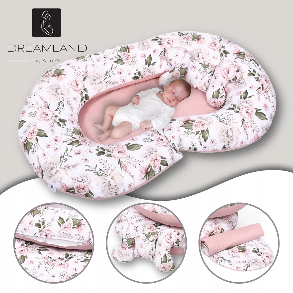 Nėštumo pagalvė su čiužiniu 4in1 Set Premium Dreamland Medic, 120 cm