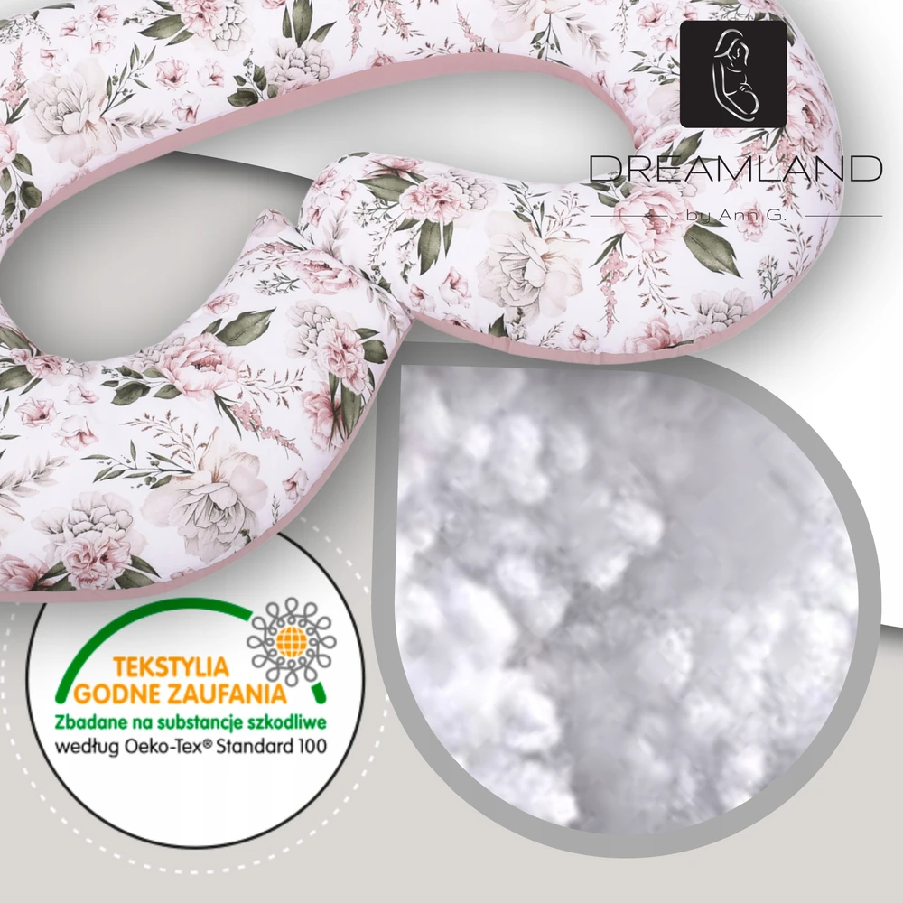 Nėštumo pagalvė su čiužiniu 4in1 Set Premium Dreamland Medic, 120 cm