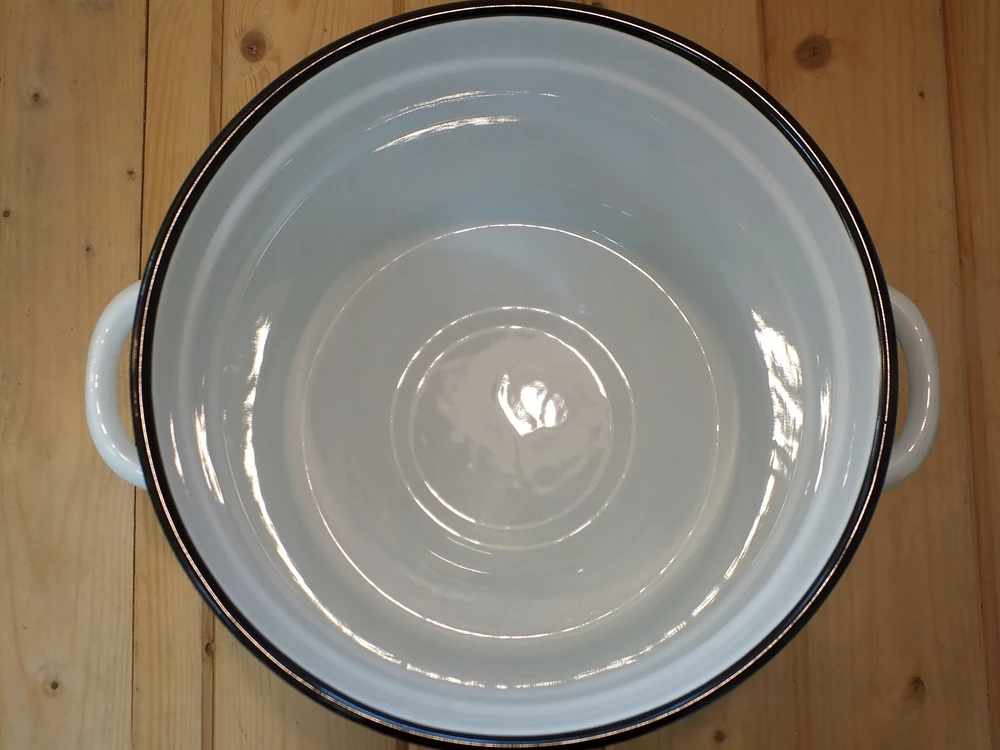 Net Pol Emalio puodas 26cm 12L su kalkėmis