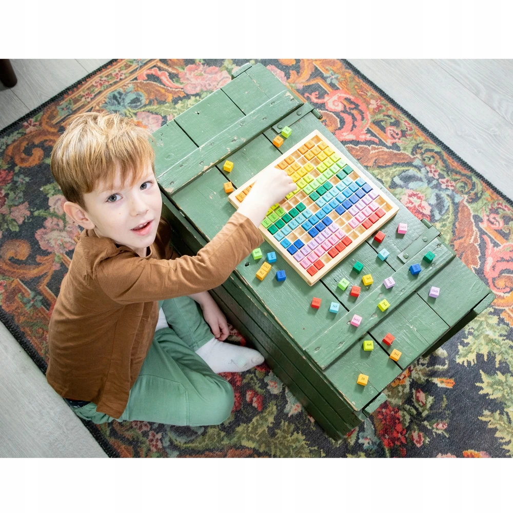 New Classic Toys Edukacinė medinė dėlionė Daugybos lentelė