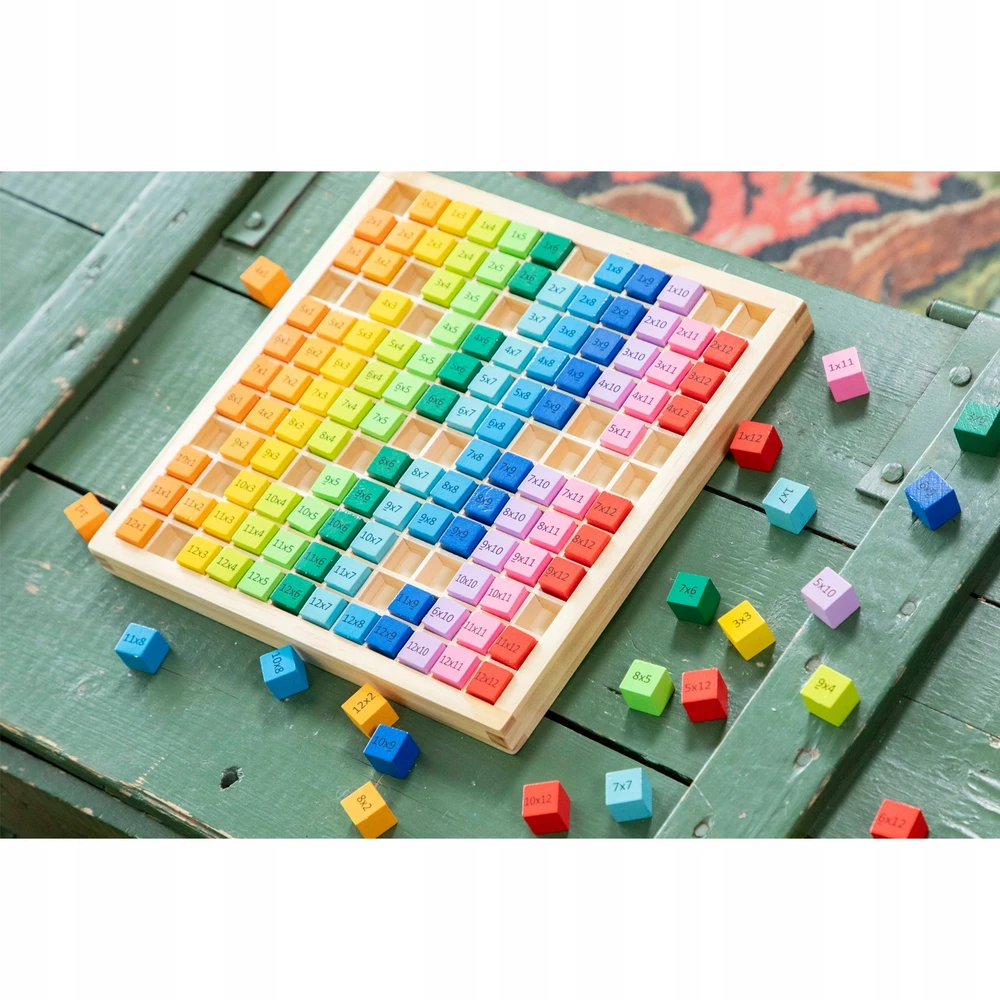 New Classic Toys Edukacinė medinė dėlionė Daugybos lentelė