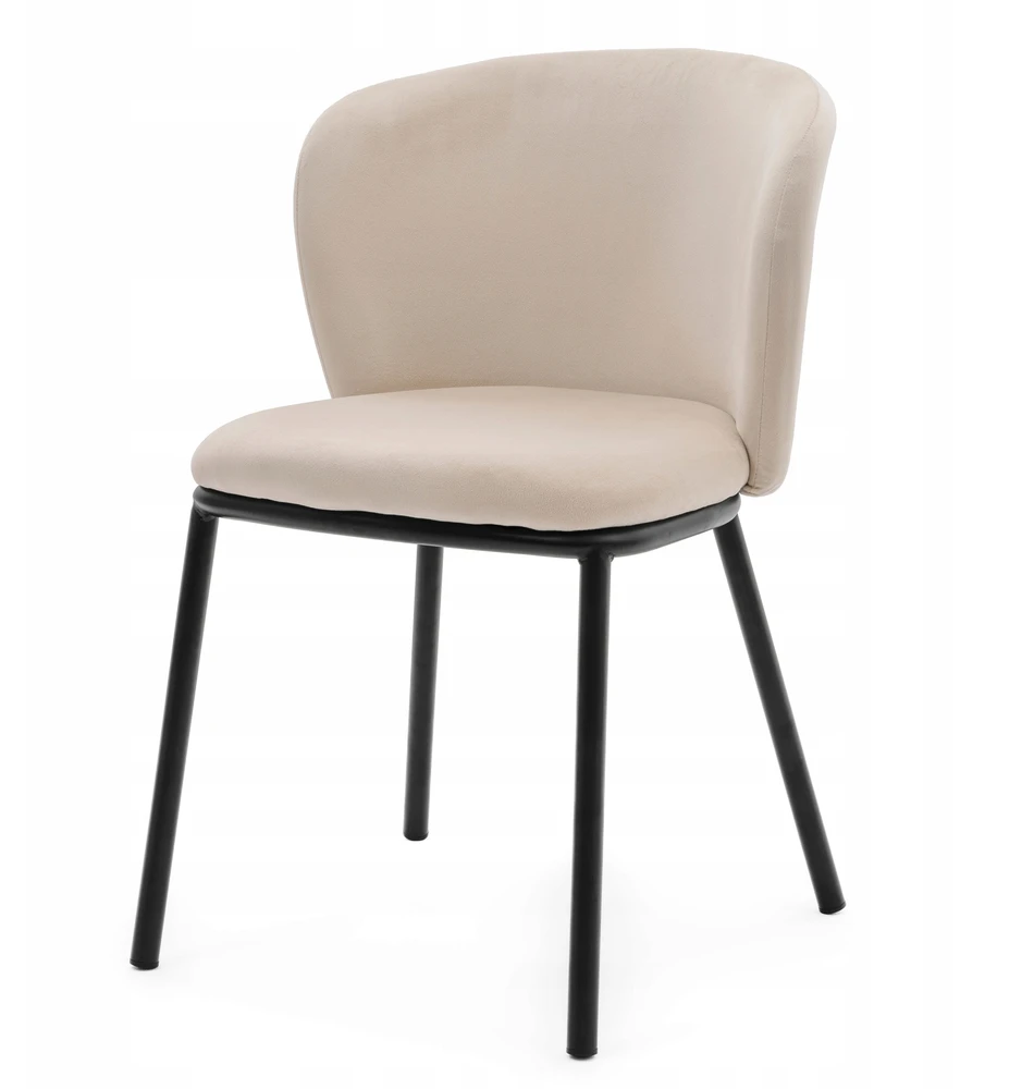 New Home AKSOMINĖ MINKŠTA KĖDĖ SVETAINEI VALGOMO GLAMOUR BEIGE BARI