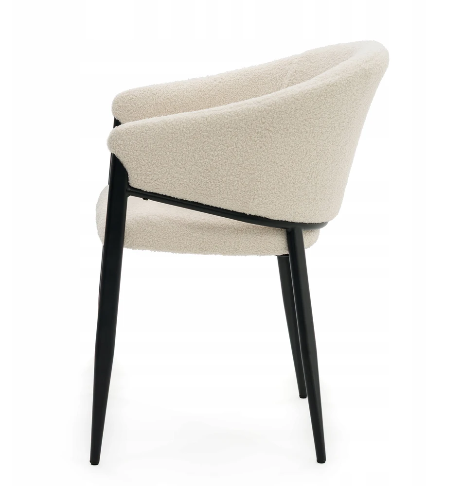 New Home BOUCLE TEDDY MINKŠTA KĖDĖ SVETAINEI, VALGOMAI, MODERNAUS GLAMURAS
