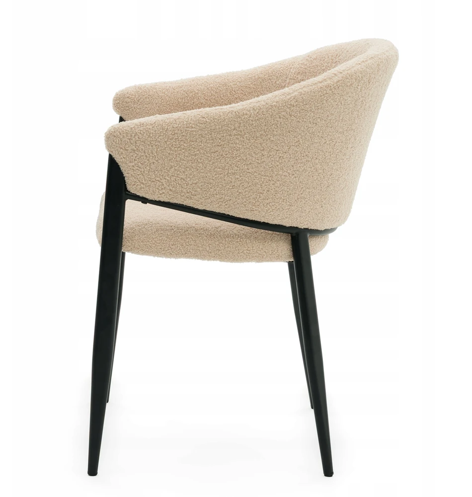 New Home BOUCLE TEDDY MINKŠTA KĖDĖ SVETAINEI, VALGOMAI, MODERNAUS GLAMURAS
