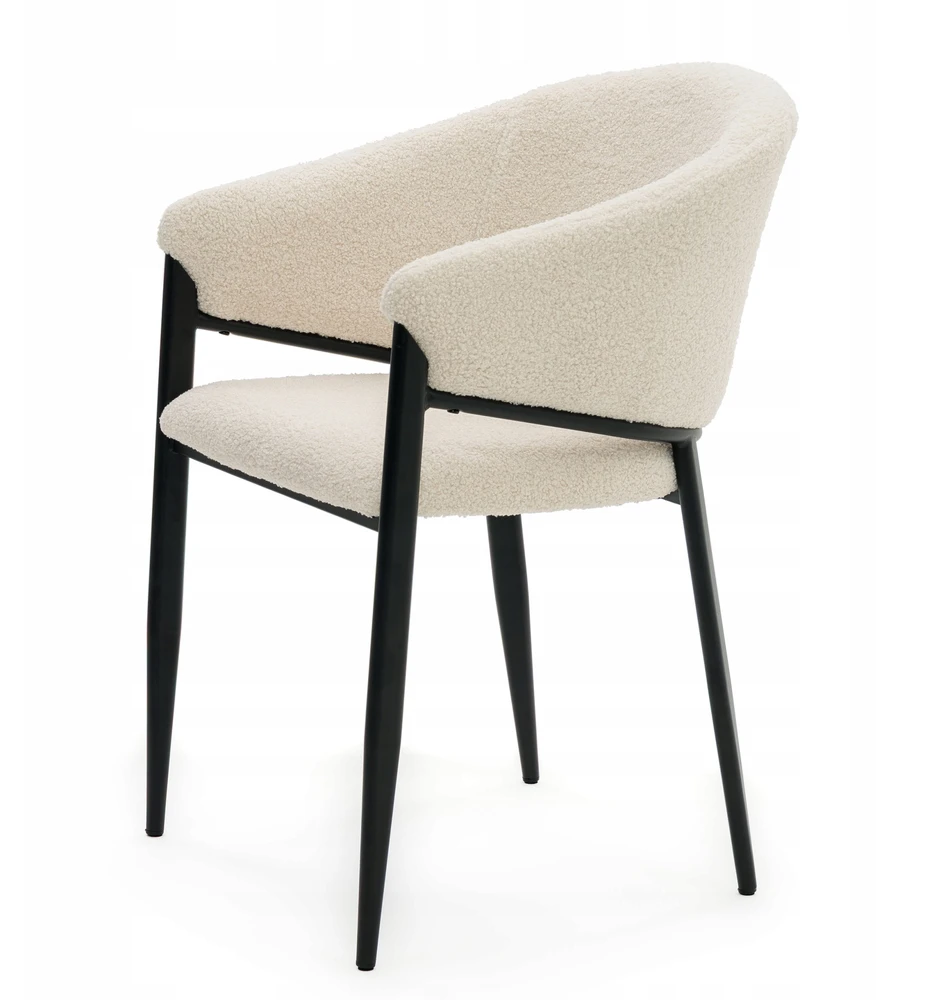 New Home BOUCLE TEDDY MINKŠTA KĖDĖ SVETAINEI, VALGOMAI, MODERNAUS GLAMURAS