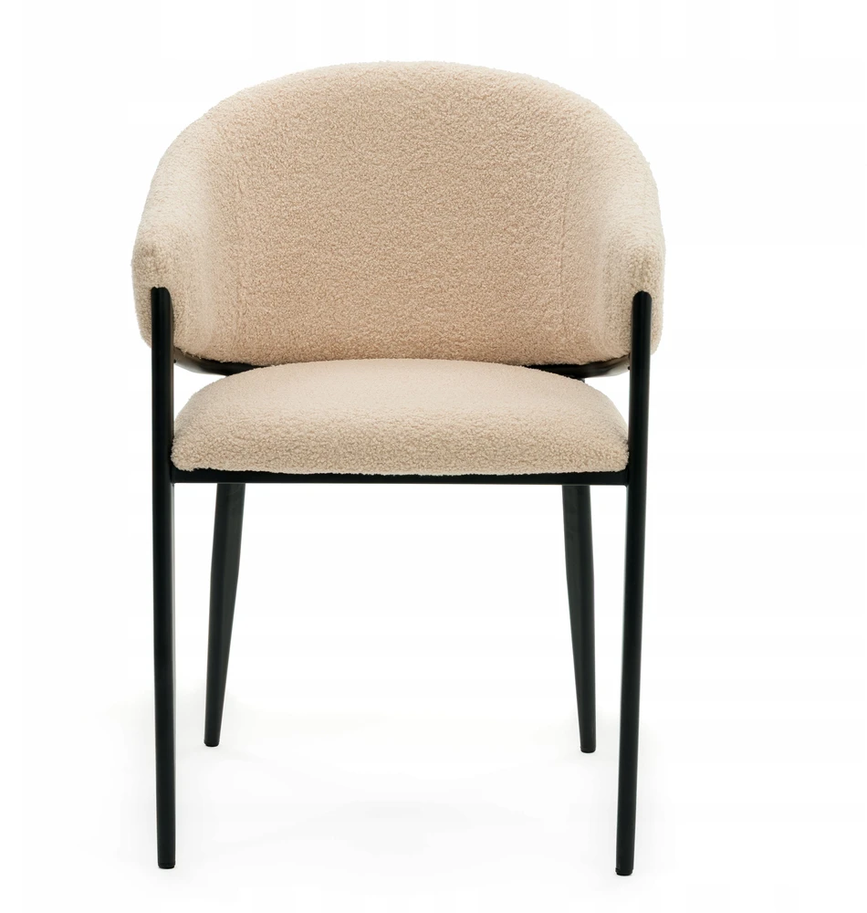 New Home BOUCLE TEDDY MINKŠTA KĖDĖ SVETAINEI, VALGOMAI, MODERNAUS GLAMURAS