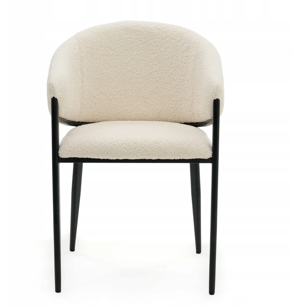 New Home BOUCLE TEDDY MINKŠTA KĖDĖ SVETAINEI, VALGOMAI, MODERNAUS GLAMURAS