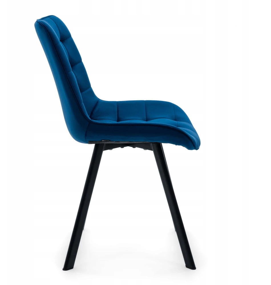 New Home GLAMOUR GLAMOUR NAVY Mėlynas TORI MINŠTA AKSOMINĖ KĖDĖ SVETAINEI VALGOMUI