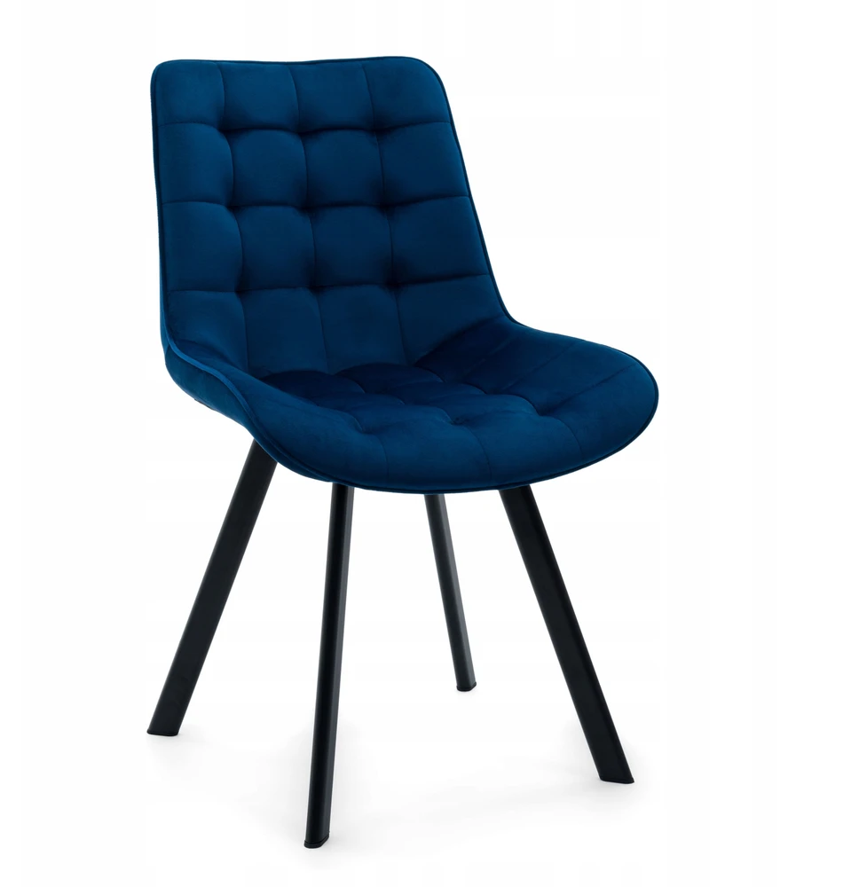 New Home GLAMOUR GLAMOUR NAVY Mėlynas TORI MINŠTA AKSOMINĖ KĖDĖ SVETAINEI VALGOMUI