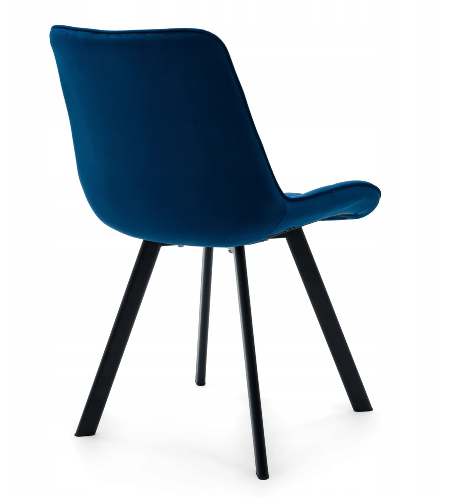 New Home GLAMOUR GLAMOUR NAVY Mėlynas TORI MINŠTA AKSOMINĖ KĖDĖ SVETAINEI VALGOMUI